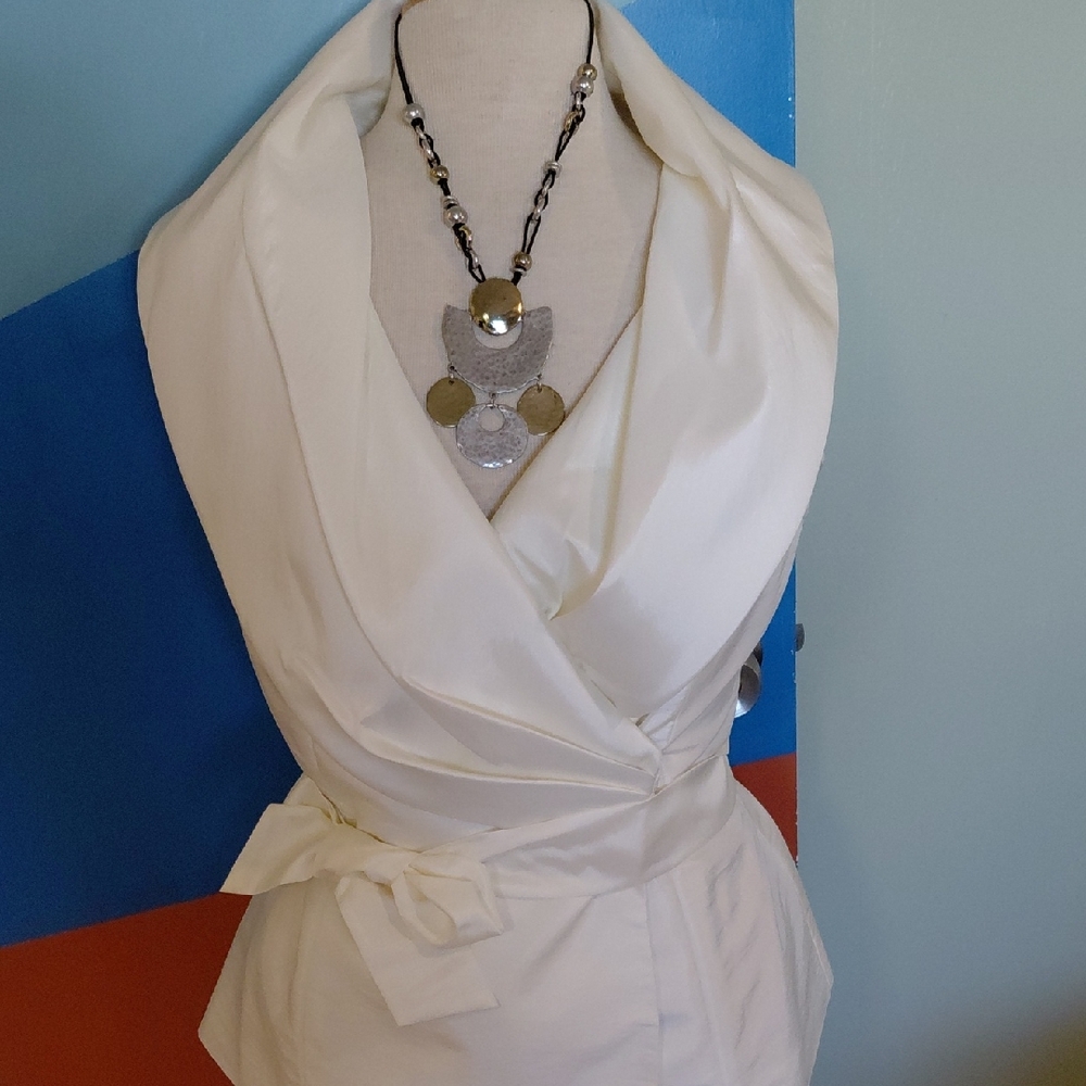 Calvin Klein Off White Fabric S-M - Picture 1 of 10